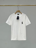 Ralph Lauren T-shirt Unisex Embroidered Logo Heavyweight Cotton Crewneck Tee