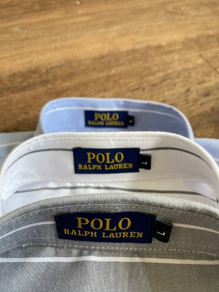Ralph Lauren Shirt Classic Stripe Short Sleeve Button Down Shirt