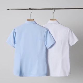 Ralph Lauren Shirt Women's 100% Cotton Short Sleeve Button-Up