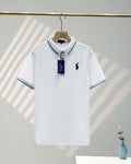 Ralph Lauren Tipped Trim 64s Cotton Mesh Polo Shirt