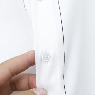 Ralph Lauren Shirt Fine Stripe Cotton Stand Collar Long Sleeve Shirt