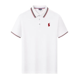 Ralph Lauren Tipped Trim Red Pony Polo Shirt