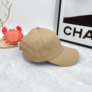 Ralph Lauren Hat Khaki Beige White Pony Six-Panel Baseball Cap
