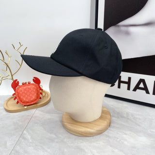 Ralph Lauren Hat Black White Pony Curved-Brim Baseball Cap