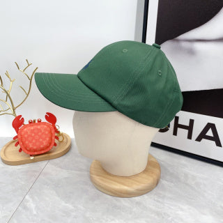 Ralph Lauren Hat Green Tonal Pony Curved-Brim Baseball Cap
