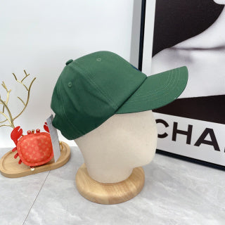 Ralph Lauren Hat Green Tonal Pony Curved-Brim Baseball Cap
