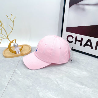 Ralph Lauren Hat Pale Pink Blue Pony Low-Profile Baseball Cap