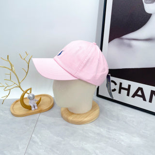 Ralph Lauren Hat Pale Pink Blue Pony Low-Profile Baseball Cap