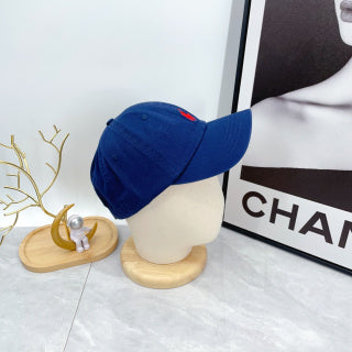 Ralph Lauren Hat Cobalt Blue Red Pony Curved-Brim Baseball Cap