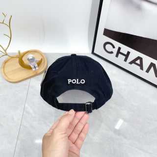 Ralph Lauren Hat Ink Navy White Pony Low-Profile Baseball Cap