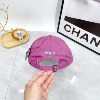Ralph Lauren Hat Orchid Purple Light Blue Pony Baseball Cap