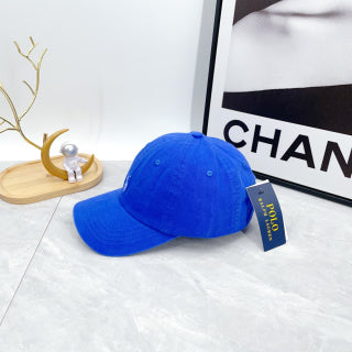 Ralph Lauren Hat Royal Blue Light Pony Curved-Brim Baseball Cap