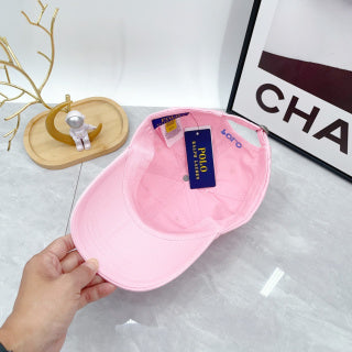 Ralph Lauren Hat Light Pink Royal Blue Pony Baseball Cap