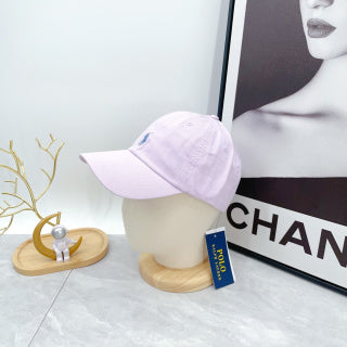 Ralph Lauren Hat Lilac Pink Blue Pony Soft-Crown Baseball Cap