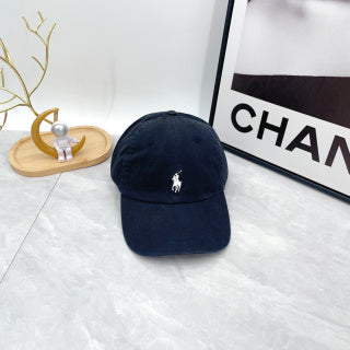 Ralph Lauren Hat Deep Indigo White Pony Soft-Crown Baseball Cap
