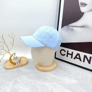 Ralph Lauren Hat Pastel Blue White Pony Minimal Baseball Cap