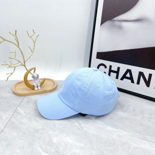 Ralph Lauren Hat Pastel Blue White Pony Minimal Baseball Cap