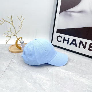 Ralph Lauren Hat Pastel Blue White Pony Minimal Baseball Cap