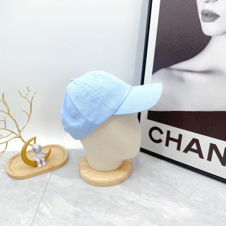 Ralph Lauren Hat Pastel Blue White Pony Minimal Baseball Cap