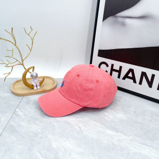 Ralph Lauren Hat Coral Pink Blue Pony Low-Crown Baseball Cap