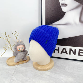 Ralph Lauren Hat Electric Blue Dark Pony Cable Rib Beanie