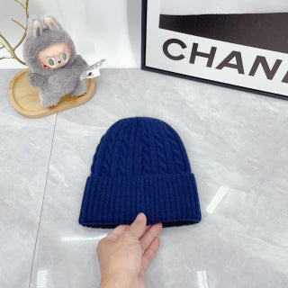 Ralph Lauren Hat Royal Navy Red Pony Textured Rib Beanie