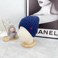 Ralph Lauren Hat Royal Navy Red Pony Textured Rib Beanie