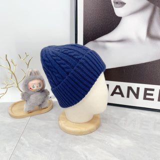 Ralph Lauren Hat Royal Navy Red Pony Textured Rib Beanie