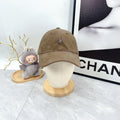 Ralph Lauren Hat Taupe Brown Contrast Pony Curved Brim Baseball Cap