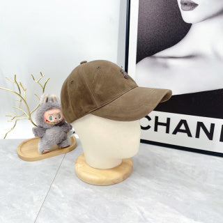 Ralph Lauren Hat Taupe Brown Contrast Pony Curved Brim Baseball Cap