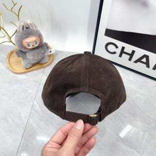 Ralph Lauren Hat Dark Chocolate Contrast Pony Curved Brim Cap
