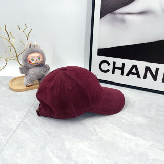 Ralph Lauren Hat Burgundy Tonal Pony Curved Brim Baseball Cap