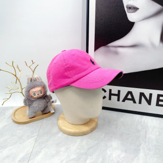 Ralph Lauren Hat Hot Pink Black Pony Script Brim Cap