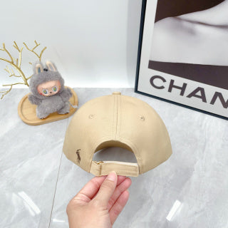 Ralph Lauren Hat Beige Wordmark Embroidered Baseball Cap