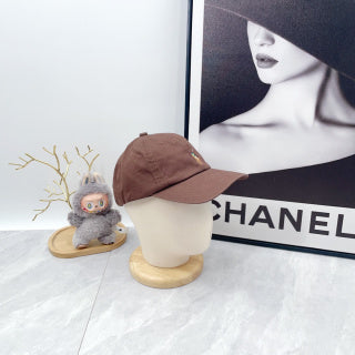 Ralph Lauren Hat Cocoa Brown Baseball Cap with Front Polo Bear Embroidery
