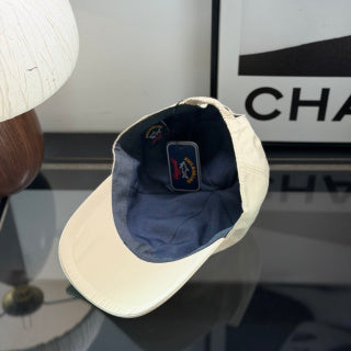 Ralph Lauren Hat Cream Baseball Cap with Multicolor Nautical Front Embroidery
