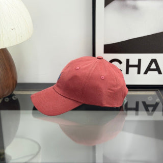 Ralph Lauren Hat Dusty Coral Baseball Cap with Navy Pony Embroidery