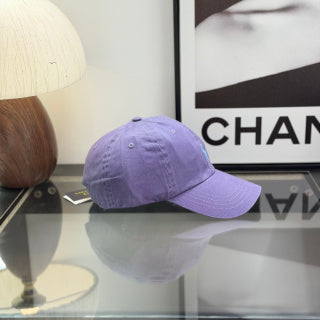 Ralph Lauren Hat Lavender Baseball Cap with Light Blue Pony Embroidery