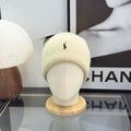 Ralph Lauren Hat Ivory Ribbed Black Pony Cold-Weather Beanie
