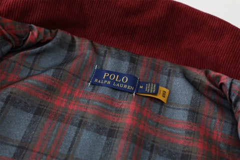 Ralph Lauren Outerwear Contrast Collar Cotton Harrington Jacket