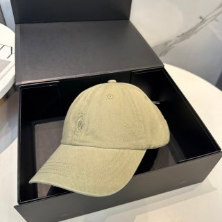 Ralph Lauren Hat Khaki Tonal Pony Curved Brim Cap