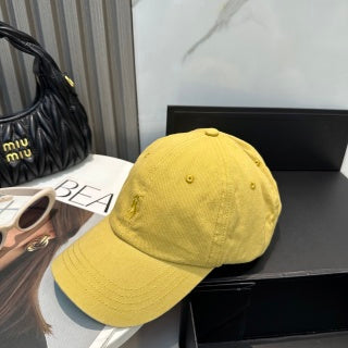 Ralph Lauren Hat Mustard Yellow Tonal Pony Baseball Cap