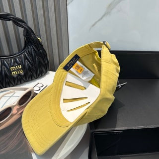 Ralph Lauren Hat Mustard Yellow Tonal Pony Baseball Cap