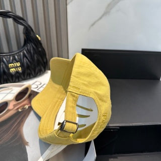 Ralph Lauren Hat Mustard Yellow Tonal Pony Baseball Cap
