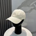 Ralph Lauren Hat Ivory Tonal Pony Paneled Baseball Cap