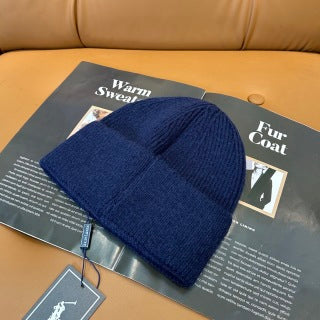 Ralph Lauren Hat Navy Polo Bear Foldover Knit Beanie