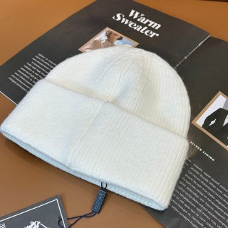 Ralph Lauren Hat Cream Polo Bear Classic Ribbed Beanie