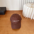 Ralph Lauren Hat Brown Script Logo Curved Brim Baseball Cap