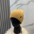 Ralph Lauren Hat Golden Camel Side Pony Ribbed Cuff Beanie