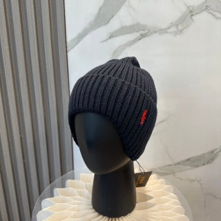 Ralph Lauren Hat Midnight Navy Red Pony Ribbed Knit Beanie